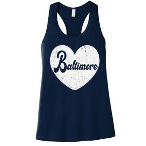 Baltimore Love Heart Support Tribute Women's Racerback Tank