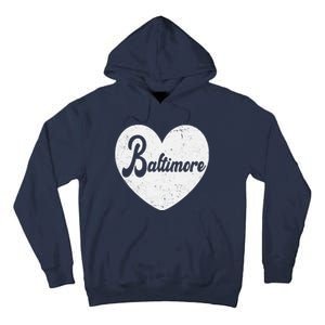 Baltimore Love Heart Support Tribute Tall Hoodie