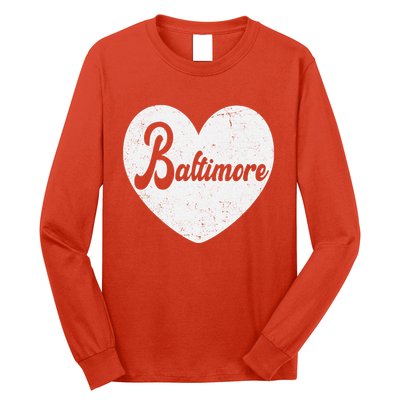 Baltimore Love Heart Support Tribute Long Sleeve Shirt