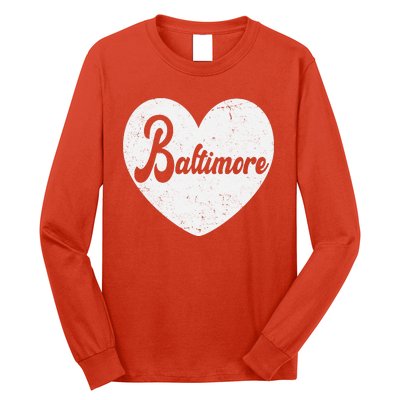 Baltimore Love Heart Support Tribute Long Sleeve Shirt