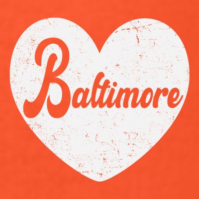 Baltimore Love Heart Support Tribute T-Shirt