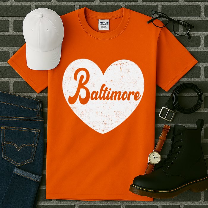 Baltimore Love Heart Support Tribute Tall T-Shirt