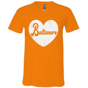 Baltimore Love Heart Support Tribute V-Neck T-Shirt