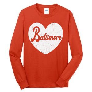 Baltimore Love Heart Support Tribute Tall Long Sleeve T-Shirt