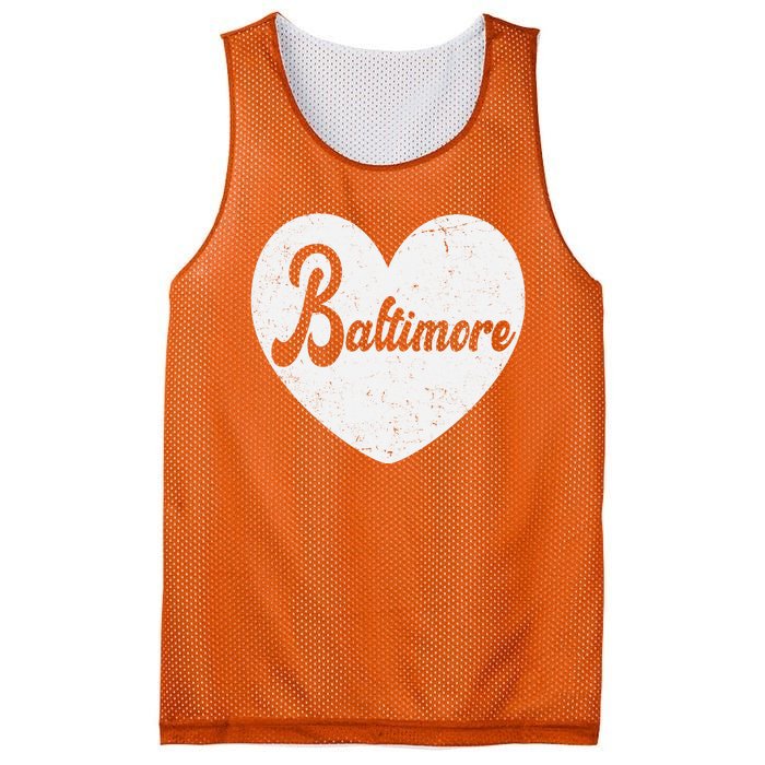 Baltimore Love Heart Support Tribute Mesh Reversible Basketball Jersey Tank