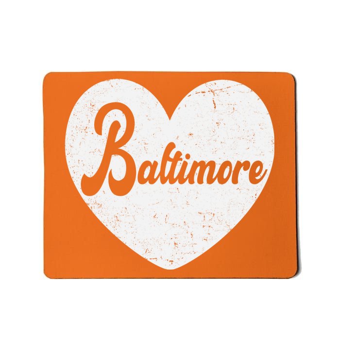 Baltimore Love Heart Support Tribute Mousepad