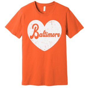 Baltimore Love Heart Support Tribute Premium T-Shirt