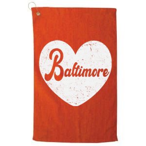 Baltimore Love Heart Support Tribute Platinum Collection Golf Towel