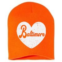 Baltimore Love Heart Support Tribute Short Acrylic Beanie