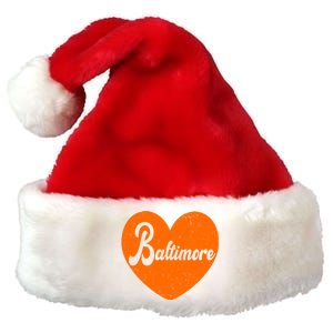 Baltimore Love Heart Support Tribute Premium Christmas Santa Hat