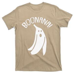 Boonana Lazy Halloween Costume Funny Ghost Banana Pun T-Shirt