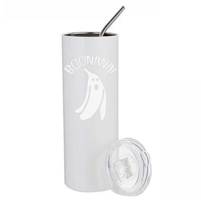 Boonana Lazy Halloween Costume Funny Ghost Banana Pun Stainless Steel Tumbler