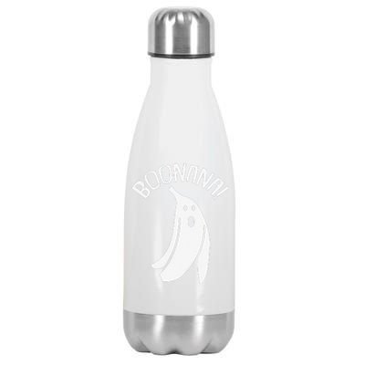 Boonana Lazy Halloween Costume Funny Ghost Banana Pun Stainless Steel Insulated Water Bottle