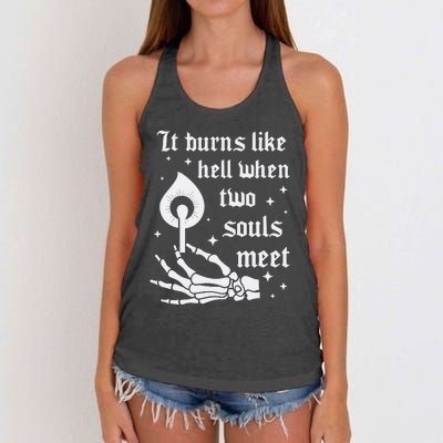 Burns Like Hell Women's Knotted Racerback Tank