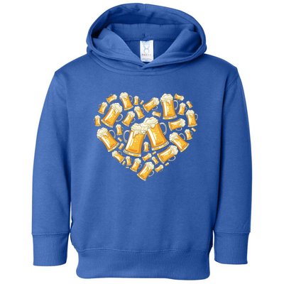 Beer Love Heart Brewing Craft Beer Brewer Valentines Day Cute Gift Toddler Hoodie