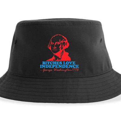 Bitches Love Independence Thomas Jefferson Sustainable Bucket Hat