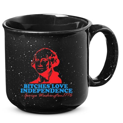Bitches Love Independence Thomas Jefferson 15oz Campfire Ceramic Mug