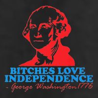 Bitches Love Independence Thomas Jefferson 25L Jumbo Tote