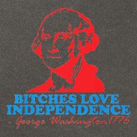 Bitches Love Independence Thomas Jefferson Cotton Canvas Backpack
