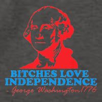 Bitches Love Independence Thomas Jefferson Vector Backpack