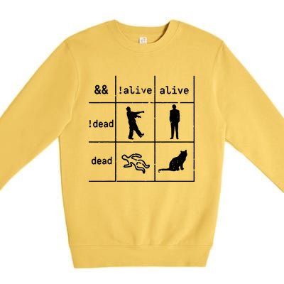 Boolean Logic IM A Programmer Alive Dead Premium Crewneck Sweatshirt