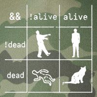 Boolean Logic IM A Programmer Alive Dead Legacy Tie Dye Trucker Hat