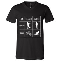 Boolean Logic IM A Programmer Alive Dead V-Neck T-Shirt