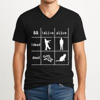 Boolean Logic IM A Programmer Alive Dead V-Neck T-Shirt