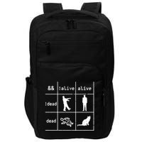 Boolean Logic IM A Programmer Alive Dead Impact Tech Backpack