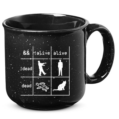 Boolean Logic IM A Programmer Alive Dead 15oz Campfire Ceramic Mug