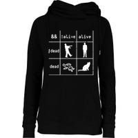 Boolean Logic IM A Programmer Alive Dead Womens Funnel Neck Pullover Hood