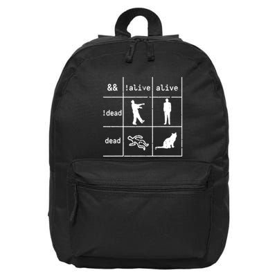 Boolean Logic IM A Programmer Alive Dead 16 in Basic Backpack
