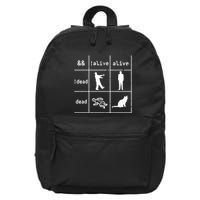 Boolean Logic IM A Programmer Alive Dead 16 in Basic Backpack