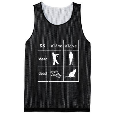 Boolean Logic IM A Programmer Alive Dead Mesh Reversible Basketball Jersey Tank