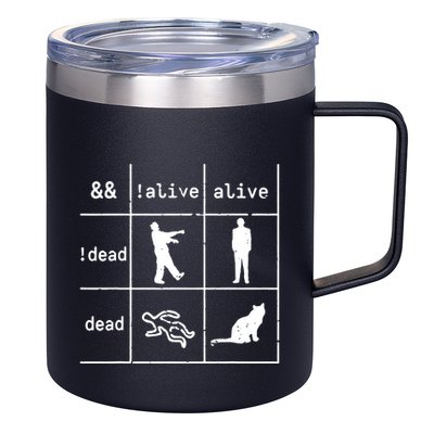 Boolean Logic IM A Programmer Alive Dead 12oz Stainless Steel Coffee Mug