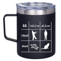 Boolean Logic IM A Programmer Alive Dead 12oz Stainless Steel Coffee Mug