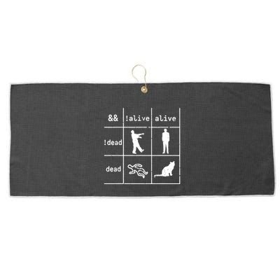 Boolean Logic IM A Programmer Alive Dead Large Microfiber Waffle Golf Towel