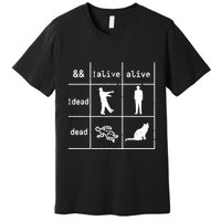 Boolean Logic IM A Programmer Alive Dead Premium T-Shirt
