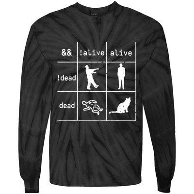 Boolean Logic IM A Programmer Alive Dead Tie-Dye Long Sleeve Shirt
