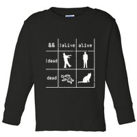 Boolean Logic IM A Programmer Alive Dead Toddler Long Sleeve Shirt
