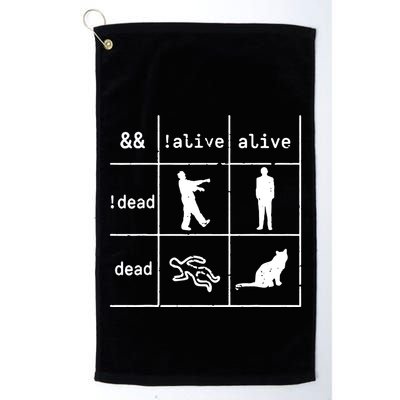 Boolean Logic IM A Programmer Alive Dead Golf Towel