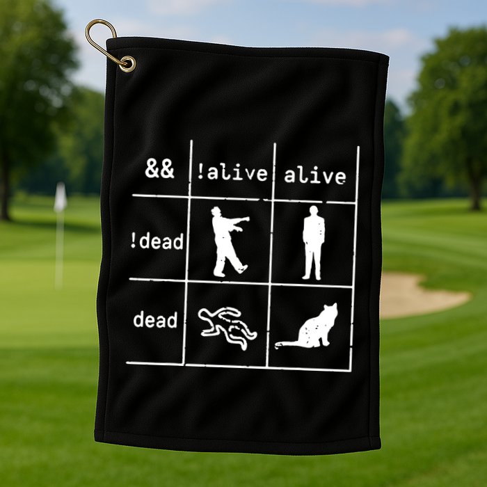 Boolean Logic IM A Programmer Alive Dead Golf Towel