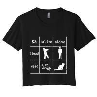 Boolean Logic IM A Programmer Alive Dead Crop Top