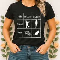 Boolean Logic IM A Programmer Alive Dead Womens T-Shirt