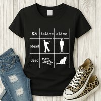 Boolean Logic IM A Programmer Alive Dead Womens T-Shirt
