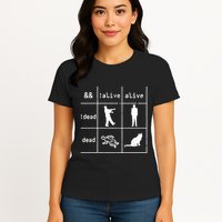 Boolean Logic IM A Programmer Alive Dead Womens T-Shirt