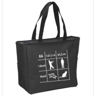Boolean Logic IM A Programmer Alive Dead Zip Tote Bag