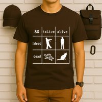Boolean Logic IM A Programmer Alive Dead T-Shirt