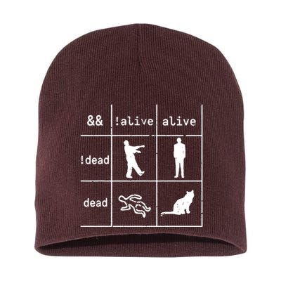 Boolean Logic IM A Programmer Alive Dead Short Acrylic Beanie
