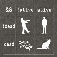 Boolean Logic IM A Programmer Alive Dead Cotton Canvas Backpack